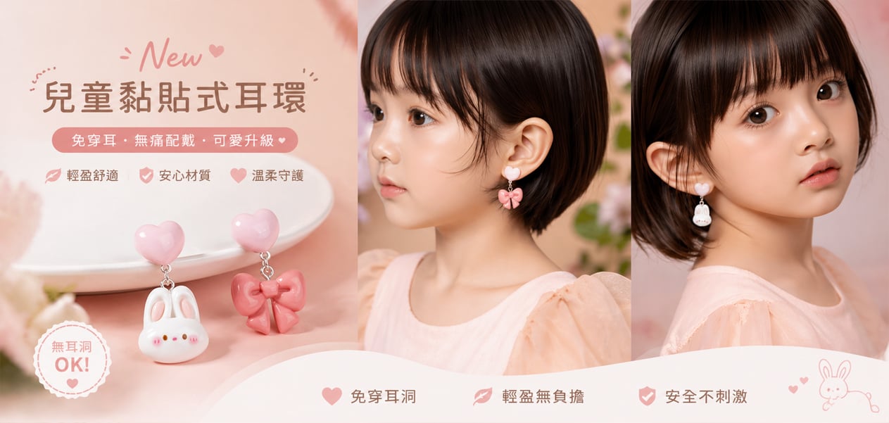 新品上市-兒童耳環