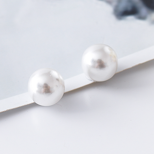 氣質簡約單珍珠 無耳洞黏貼式耳環