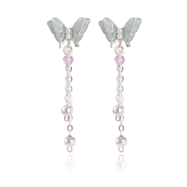 紫翼輕飄  耳針/無耳洞黏貼式耳環