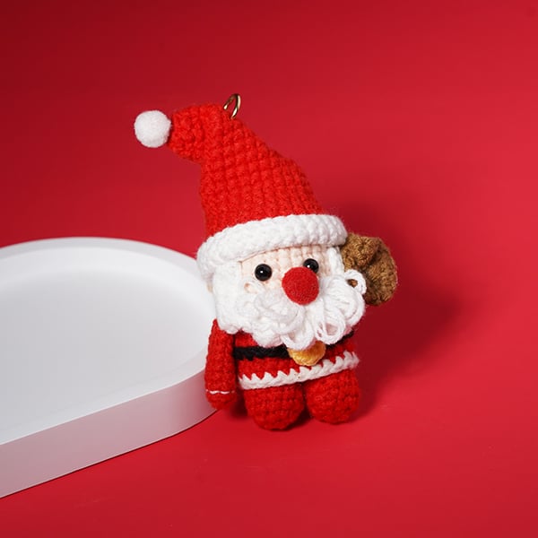 聖誕毛絨絨聖誕老人吊飾