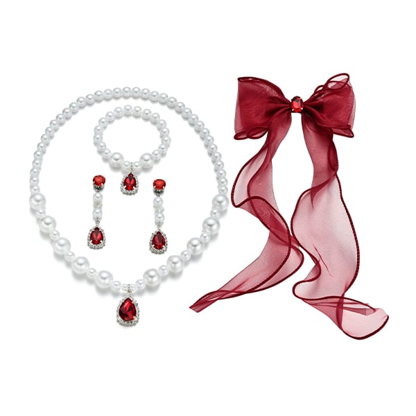 典雅浮誇蝴蝶髮夾 黏貼式耳環飾品盒 (4件組)