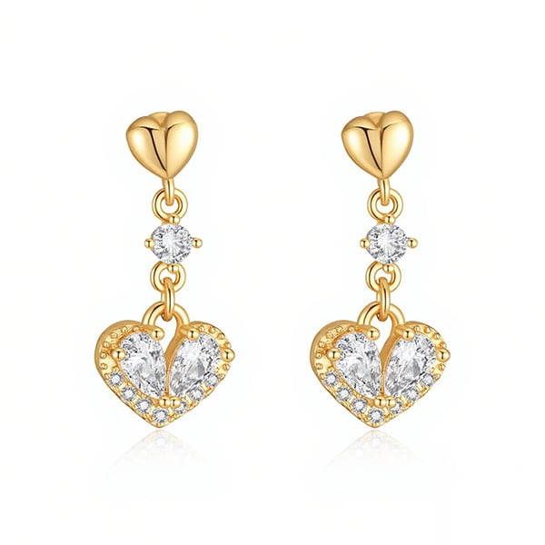 璀璨甜心閃耀 耳針/無耳洞黏貼式耳環